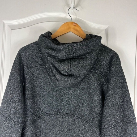 Lululemon Scuba Oversized Half-Zip Hoodie Black/Spark Shimmer M/L - Picture 4 of 5